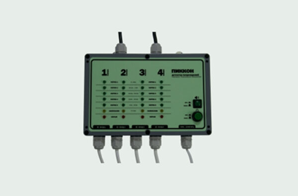 Stationary four-channel damage detector with "dry contact"