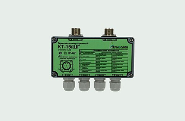 Pass-through measuring terminal 2-way hermetic