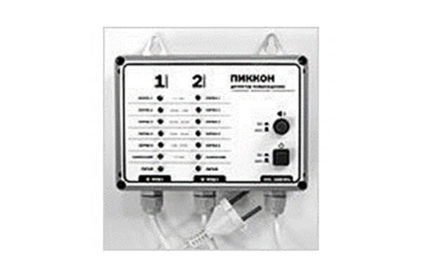 Stationary two-channel damage detector with "dry contact"