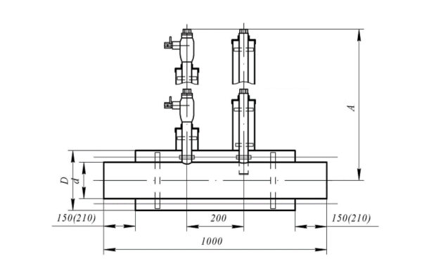 Pipeline element with a fitting for installing pressure and temperature sensors - Image 2