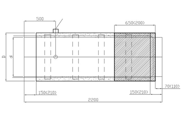 Pipeline end element with output cable and metal insulation plug - Image 2