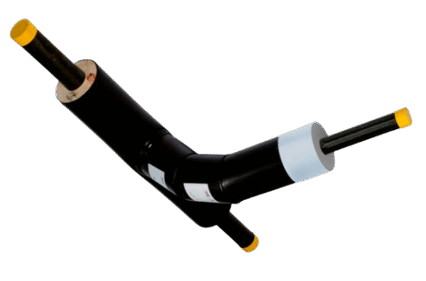 Tee branch with metal insulation plug