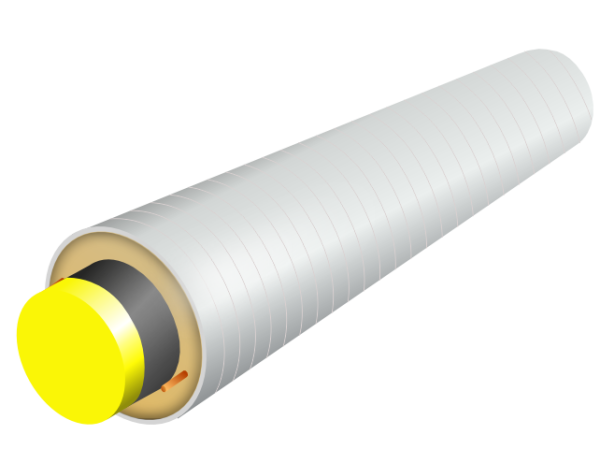 Pipe in galvanized sheath